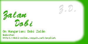 zalan dobi business card